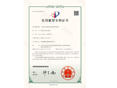 一種便于排水砼管安裝的送料設備-實(shí)用新型專(zhuān)利證書(shū)(易清華、袁成、黃晶)